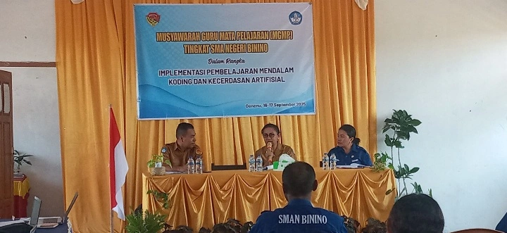 Korwas Pendidikan Ttu Buka Kegiatan Mgmp Di Sma Negeri Binino Fokus Pada Pembelajaran Mendalam Dan Kecerdasan Artifisial