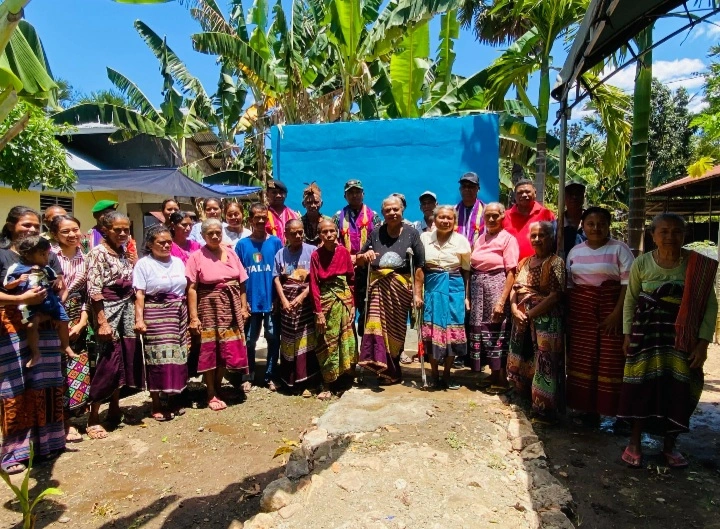 Kodim 1618/Ttu Hadirkan Sumur Bor Di Desa Letmafo Menyambut Hut Tni Ke-80