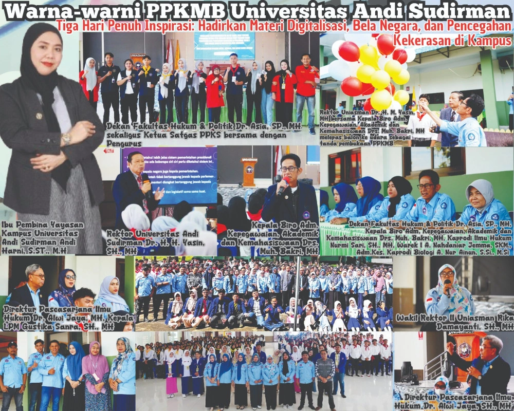 Universitas Andi Sudirman Gelar Ppkmb 2025, Bekali Mahasiswa Baru Dengan Ilmu, Karakter, Dan Kesadaran Kebangsaan