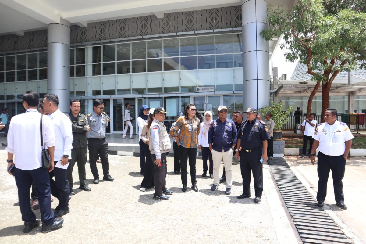 Bnpp Ri Laksanakan Simulasi Alur Kendaraan Ekspor-Impor Digelar Di Terminal Barang Internasional Motaain 