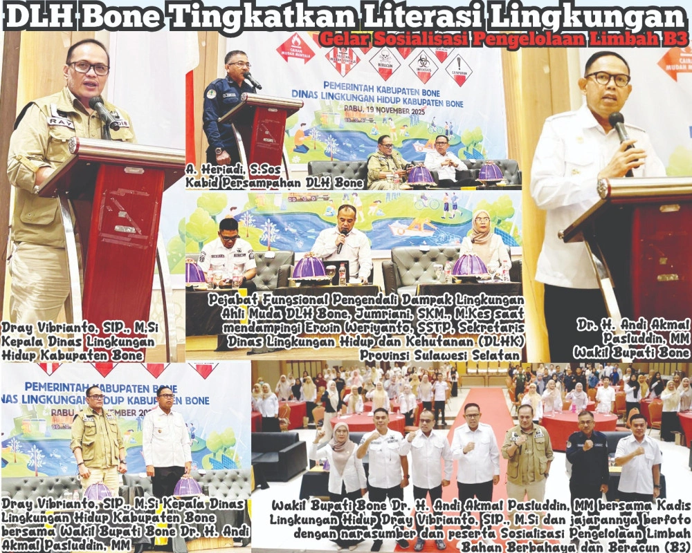 Dlh Bone Perkuat Kesadaran Pengelolaan Limbah B3, Dorong Pelaku Usaha Tingkatkan Kepatuhan Lingkungan