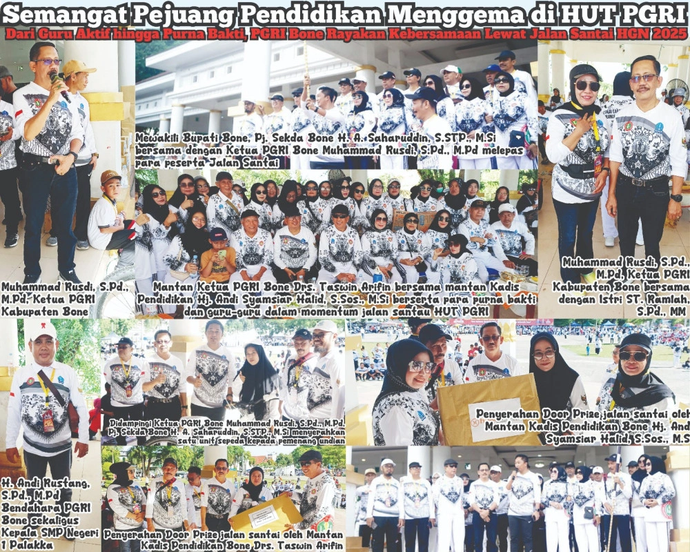Merajut Persatuan Guru Dan Purna Bakti, Muhammad Rusdi Jadi Motor Kebangkitan Semangat Pgri Bone