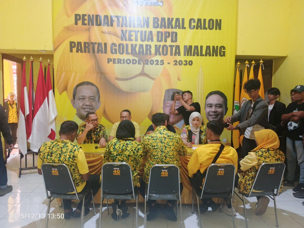Aksi Protes Kader, Warnai Pendaftaran Calon Ketua Dpd Partai Golkar Kota Malang
