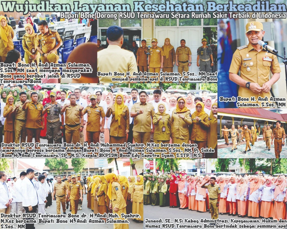 Dorong Pelayanan Kesehatan Paripurna Berkeadilan, Bupati Bone Pimpin Apel Di Rsud Tenriawaru, Tekankan Pelayanan Kesehatan Tanpa Pilih Kasih
