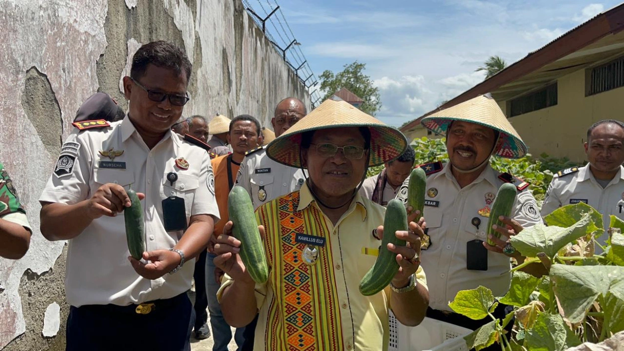 Rutan Kefamenanu Jadi Tuan Rumah Panen Raya Serentak Mendukung Program 15 Aksi Kemenimipas
