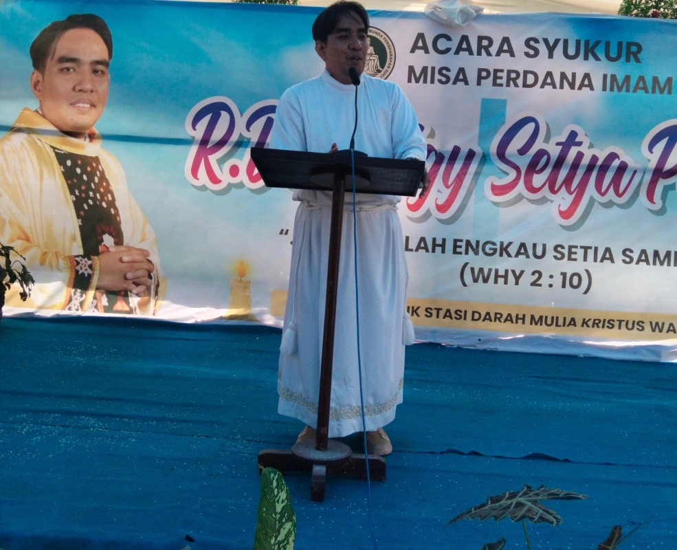 Misa Syukur Perdana Rd Melgy, Imam Baru Dari Bugis