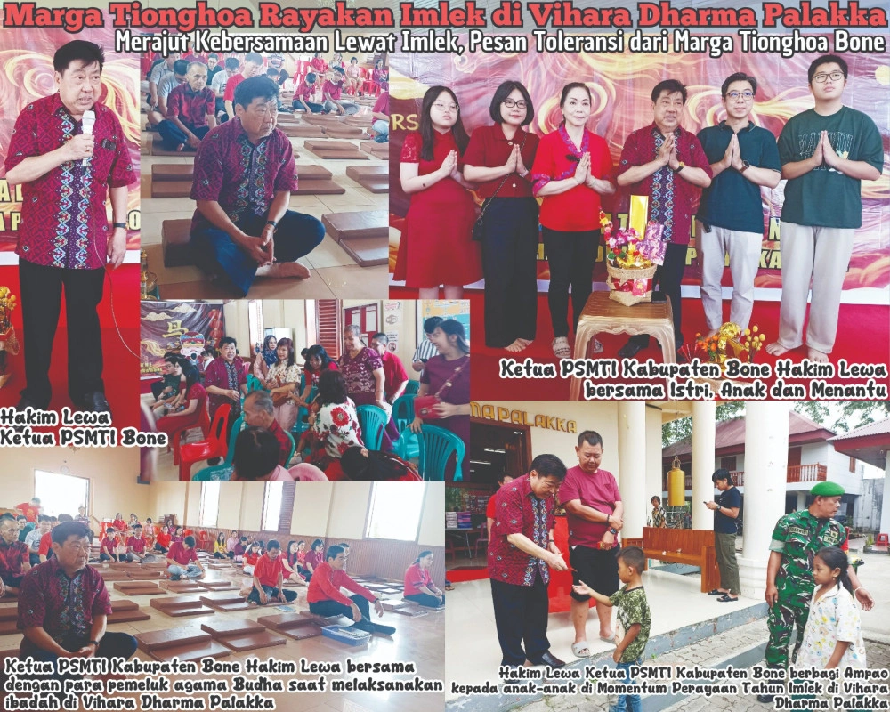 Gaungkan Semangat Kebersamaan, Hakim Lewa Satukan Marga Tionghoa Bone Dalam Hangatnya Ramah Tamah Imlek