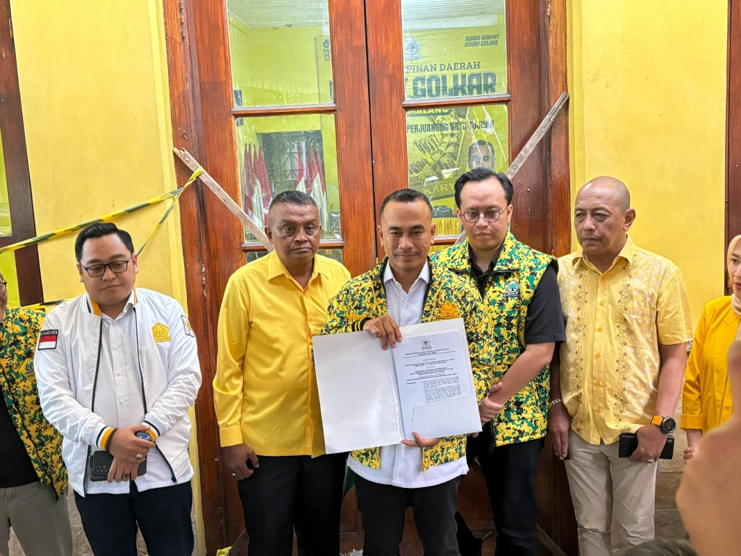 Buka Segel Kantor Dpd Partai Golkar Kota Malang, Ini Harapan Pengurus