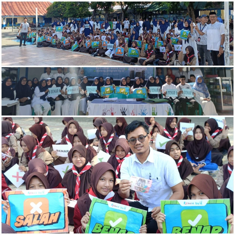 Kuis Ramadan Spansa Telkomsel, Cara Smp Negeri 1 Watampone Mengakhiri Amaliah Ramadan Dengan Ceria