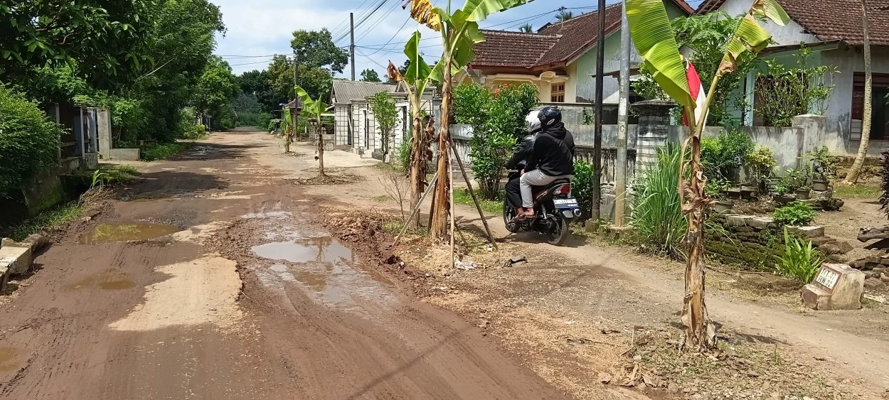 Bupati Didesak Turun Tangan, Jalan Kalirejo Darurat Perbaikan