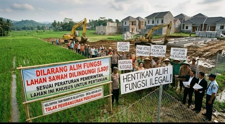 Sengketa Alih Fungsi Lahan Sawah Dilindungi Di Malang Jadi Sorotan