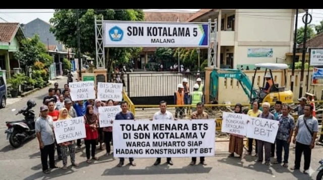 Tolak Menara Bts Di Sdn Kotalama V, Warga Muharto Siap Hadang Konstruksi Pt Bbt