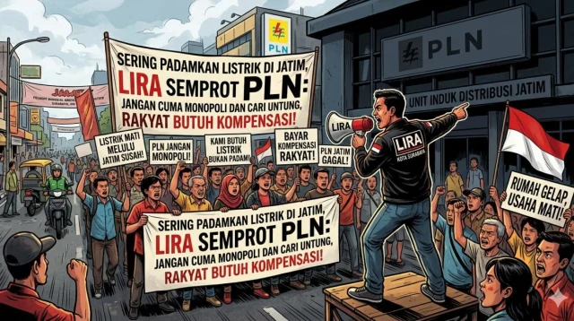 Sering Padamkan Listrik Di Jatim, Lira Semprot Pln: Jangan Cuma Monopoli Dan Cari Untung, Rakyat Butuh Kompensasi!