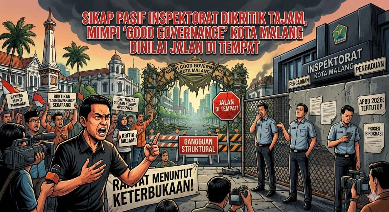 Sikap Pasif Inspektorat Dikritik Tajam, Mimpi ‘Good Governance’ Kota Malang Dinilai Jalan Di Tempat
