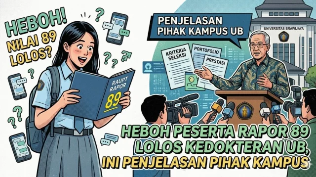 Heboh Peserta Rapor 89 Lolos Kedokteran Ub, Ini Penjelasan Pihak Kampus