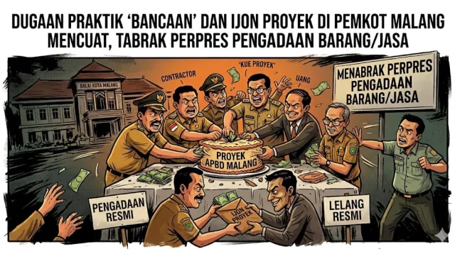 Dugaan Praktik 'Bancaan' Dan Ijon Proyek Di Pemkot Malang Mencuat, Tabrak Perpres Pengadaan Barang/Jasa