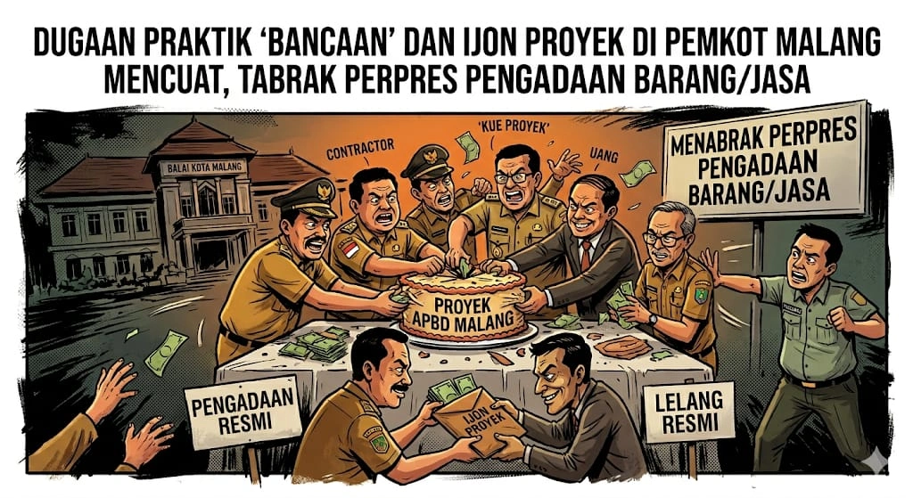 Dugaan Praktik 'Bancaan' Dan Ijon Proyek Di Pemkot Malang Mencuat, Tabrak Perpres Pengadaan Barang/Jasa