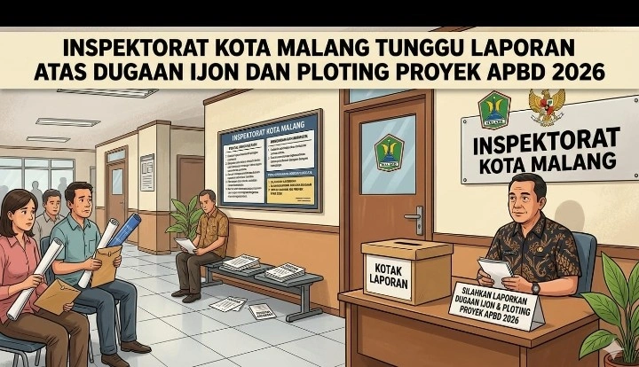Inspektorat Kota Malang Tunggu Laporan Atas Dugaan Ijon Dan Ploting Proyek Apbd 2026