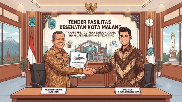 Tender Fasilitas Kesehatan Kota Malang Masuki Tahap Sppbj, Cv. Rexa Bangun Utama Jadi Pemenang Berkontrak