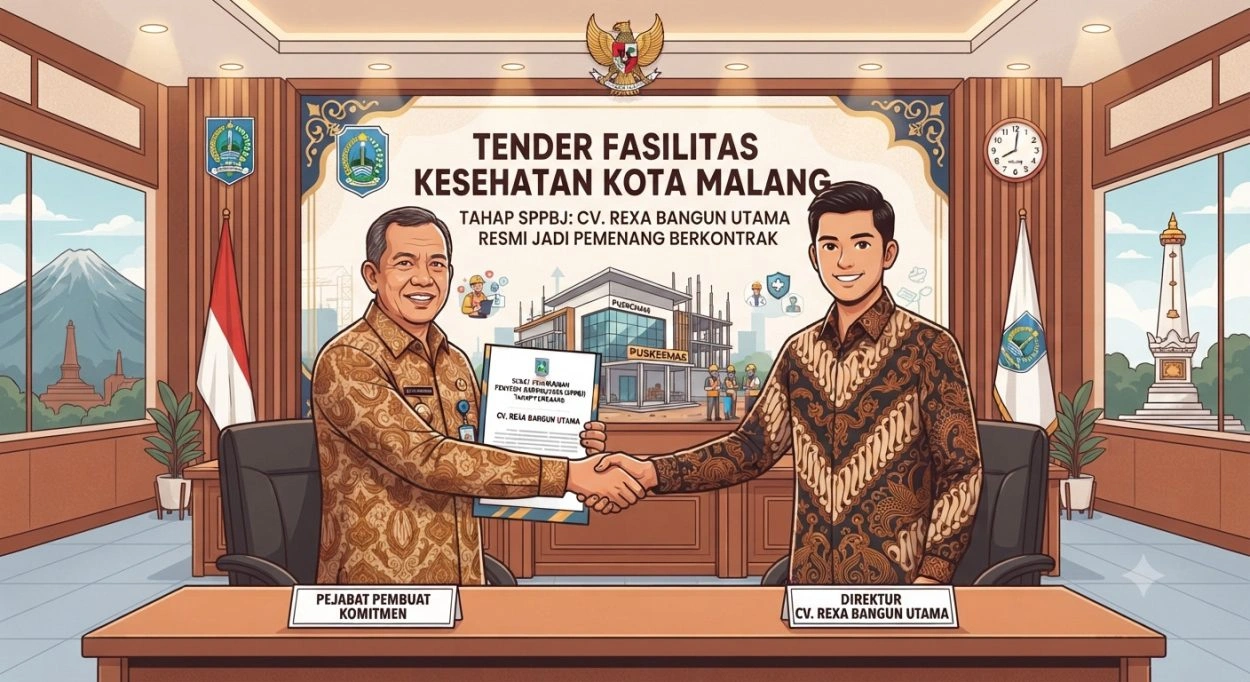 Tender Fasilitas Kesehatan Kota Malang Masuki Tahap Sppbj, Cv. Rexa Bangun Utama Jadi Pemenang Berkontrak