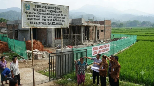 Proyek Puskesmas Poncokusumo Rp 6,8 Miliar Diduga Langgar Regulasi Lsd