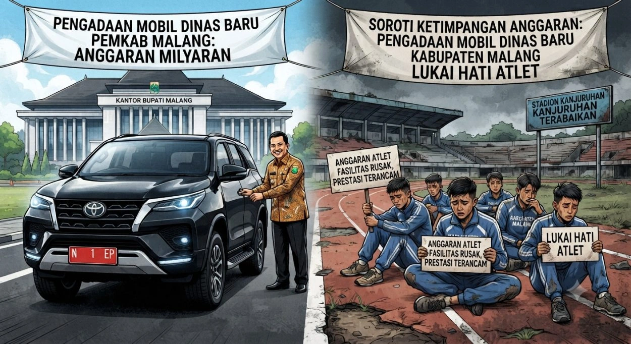 Soroti Ketimpangan Anggaran, Pengadaan Mobil Dinas Di Kabupaten Malang Dinilai Lukai Hati Atlet