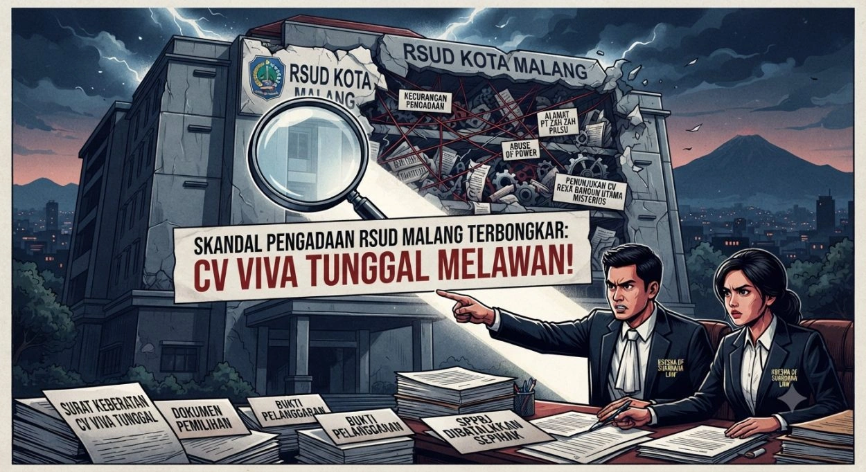 Melawan Keputusan Rsud Kota Malang: Cv Viva Tunggal Bongkar Kejanggalan Proses Pengadaan