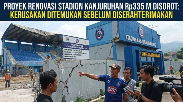 Proyek Renovasi Stadion Kanjuruhan Rp335 Miliar Disorot: Kerusakan Ditemukan Sebelum Diserahterimakan