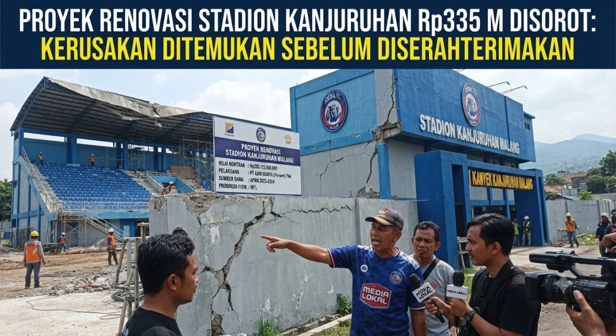 Proyek Renovasi Stadion Kanjuruhan Rp335 Miliar Disorot: Kerusakan Ditemukan Sebelum Diserahterimakan