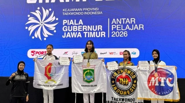 Tim Taekwondo Kabupaten Malang Sabet 8 Medali Di Kejurprov Piala Gubernur Jatim 2026