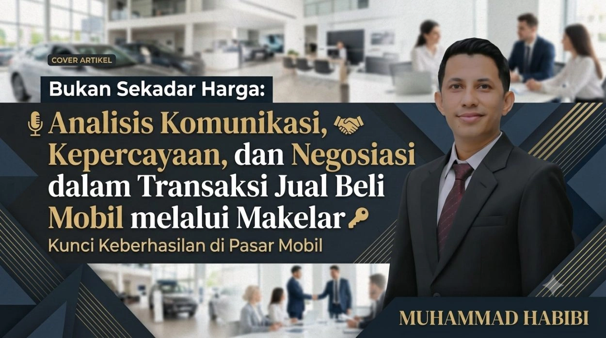 Bukan Sekadar Harga: Analisis Komunikasi, Kepercayaan, Dan Negosiasi Dalam Transaksi Jual Beli Mobil Melalui Makelar_Zonanusantara.com