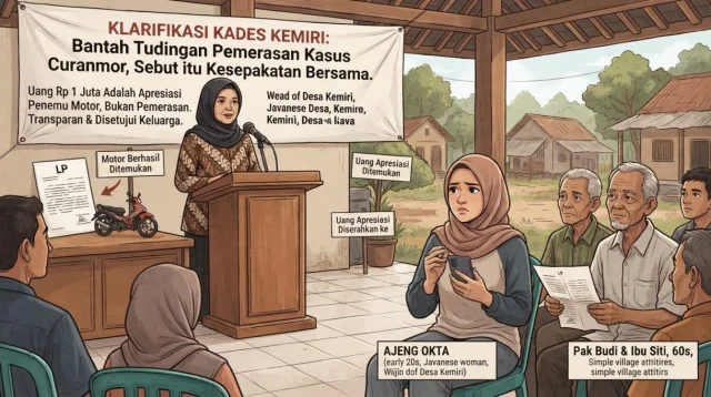 Bantah Tudingan Pemerasan Kasus Curanmor, Kades Kemiri Sebut Itu Kesepakatan Bersama