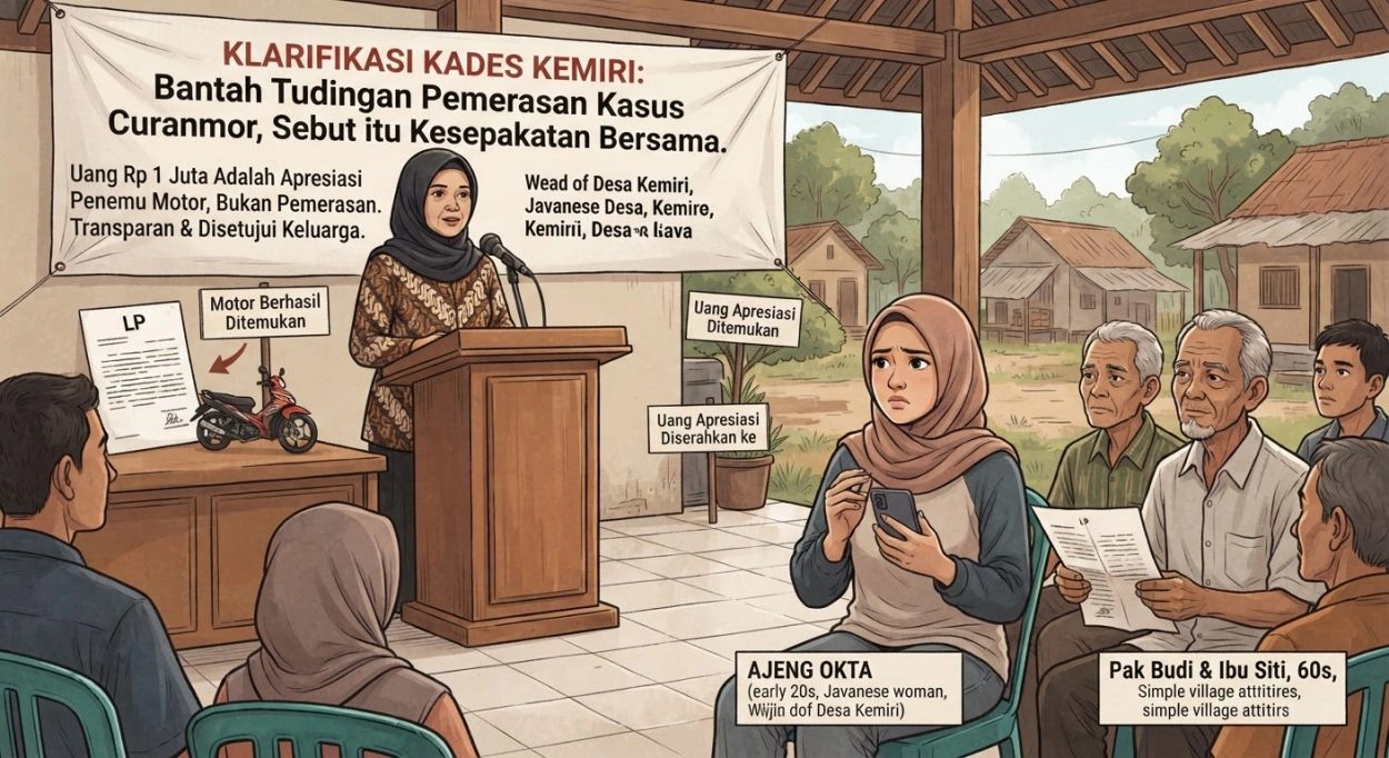 Bantah Tudingan Pemerasan Kasus Curanmor, Kades Kemiri Sebut Itu Kesepakatan Bersama