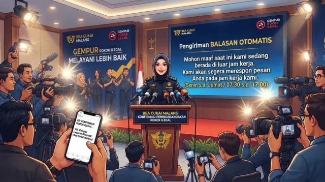 Kinerja Humas Bea Cukai Malang Disorot, Balas Konfirmasi Penindakan Rokok Ilegal Pakai 'Auto-Reply'