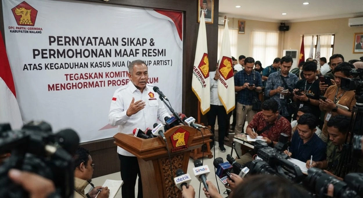 Gerindra Kabupaten Malang Minta Maaf Atas Kegaduhan Kasus Mua, Tegaskan Hormati Proses Hukum