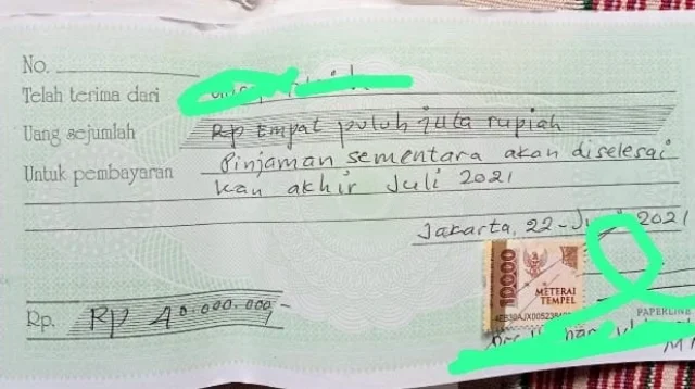 Tolonglah Pak! Kembalikan Pinjamannya. Ingat Saya Tidak Akan Maafkan
