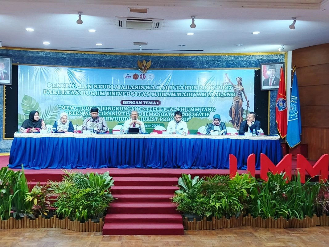 Pesmaba Fh Umm 2026 Dekan Tegaskan Komitmen Cetak Lulusan Hukum Unggul Berstandar Global