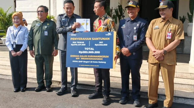 Gugur Saat Menjalankan Tugas, Ahli Waris Pegawai Pppk Malang Terima Santunan Jkk Rp282 Juta