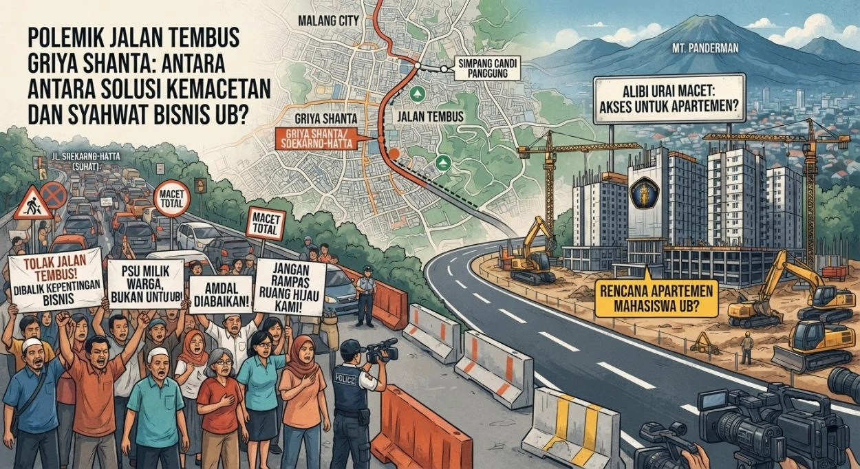 Sengkarut Jalan Tembus Griya Shanta: Sarat Kepentingan Komersial Di Tengah Dalih Pelayanan Publik