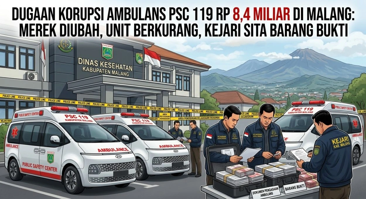 Periksa 35 Saksi Kejari Kabupaten Malang Belum Tetapkan Tersangka Kasus Korupsi Ambulans 