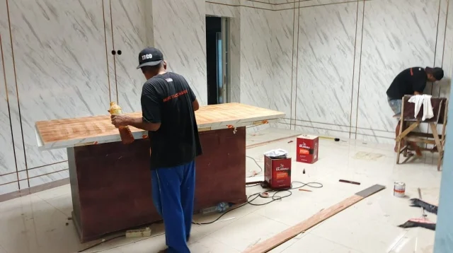 Diduga &Quot;Proyek Siluman&Quot;, Renovasi Ruang Bagian Hukum Pemkab Malang Langgar Aturan Dan K3